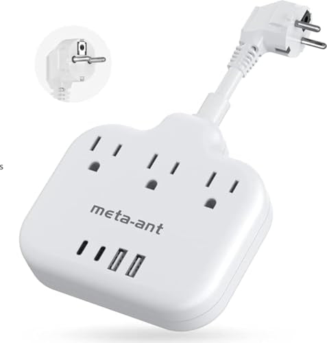 European Travel Plug Adapter 3 inch (Type E/F-Germany France)