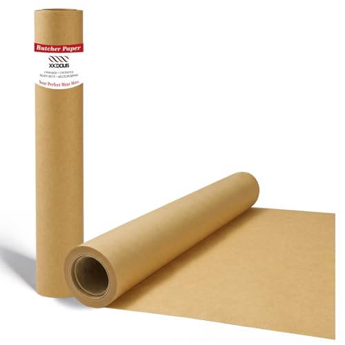 17.5” x 51’ Brown Butcher Paper Roll for Smoking Meat (Brown / 17.5 inches x 51 feet)