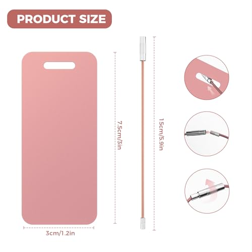 4PCS Personalized Luggage Tag (Pink / Small)