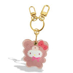 x Sanrio Keychain Case Compatible with Apple AirTag (Latte Bears - Hello Kitty)