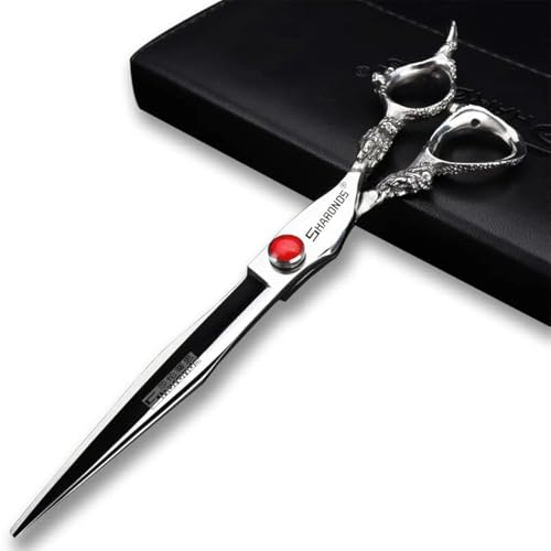 7/7.5/8/9 inch salon personalized scissors salon hair styling hair scissors stainless steel hair tools (8 inch flat) (8 Inch Flat)
