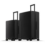 2 Piece Luggage Sets Black (Black / 20/28-Inch)
