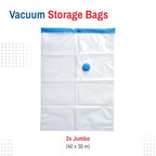 2 Pack Jumbo Vacuum Storage Bags for Blankets & Clothes (Jumbo 2-Pack)