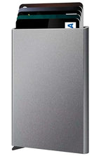 Slim Minimalist Wallet RFID Credit Card Holder for Men (small / Metallic Grey)