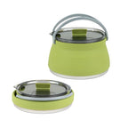 1L Green Silicone Collapsible Kettle (20 Count / Kettle)