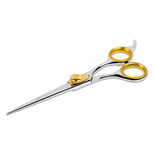 Gold Touch Pet Grooming Shear (Straight Scissors - Blunt Tip / 6.5 Inches)