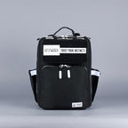 15L Slim Gym Backpack 1000D Travel EDC (Black With White Accents)