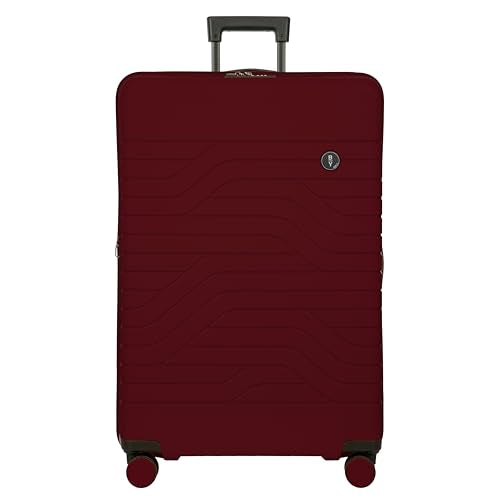 B Y Ulisse Checked Luggage with Spinner Wheels (Checked-large / Merlot)