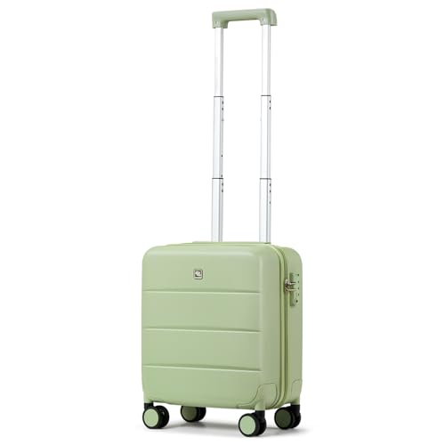Underseat Carry On Luggage with Wheels (Bamboo Green / 16 Inch)