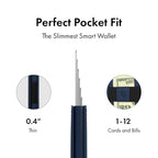 Parliament Pop Up Minimalist Wallet for Men (Navy)