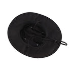Summer UPF 50+ Men's Bucket Sun Hat Wide Brim Fishing Hat Safari Hat (Large-X-Large / Black)
