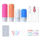 18 Pack travel Bottles for Toiletries (Multicolored D)