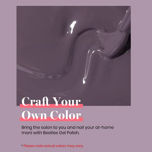 Beetles Purple Grey Gel Nail Polish (N - Creme Grey | Grayish Purple)