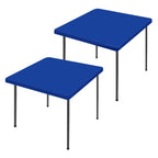 2 Pack Square Spandex Fitted Table Cloth (Blue / 36" x 36" (Square))