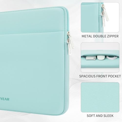RAINYEAR Laptop Sleeve Case 15.6 Inch (15.6 inch / Mint Green)