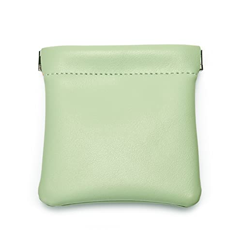 Green PU Leather Jewelry Travel Pouch Multi (Green / 4.21"x4.33")