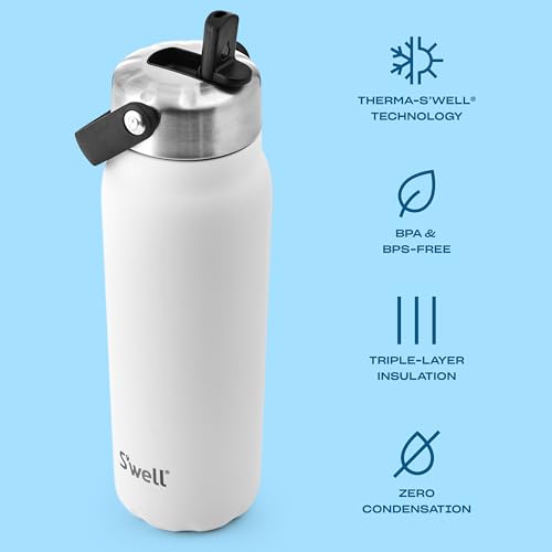 Recycled Stainless Steel Explorer with Flip Straw Lid (Moonstone / 24 Ounces)