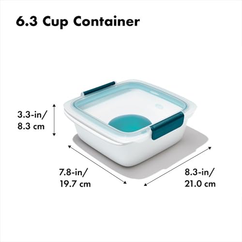 Good Grips Prep & Go Food Storage Salad Container (Salad Container / Teal)