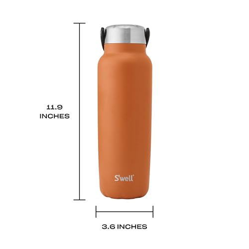 Recycled Stainless Steel Explorer with Insulated Lid and Handle (40 Ounces / Carnelian)