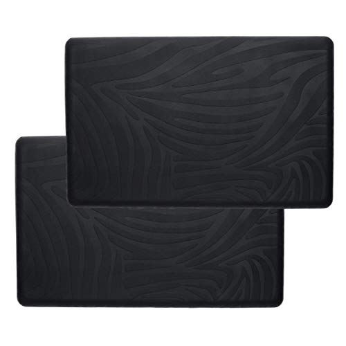 Heat Resistant Station Mat for Hair Straightener (2 Pack (Black, 10.75"x6.75"))