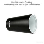 Insulated Coffee Mug with Ceramic Coating (Balck_2026)