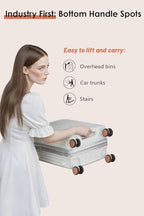 20 Inch Carry On Luggage with Leather Handle (Grey / Carry on 20inch)