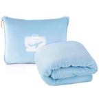 Travel Blanket and Pillow (Ice Blue)