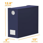 3 Pack Bed Sheet Organizers and Storage (3 Pack / Navy Blue)