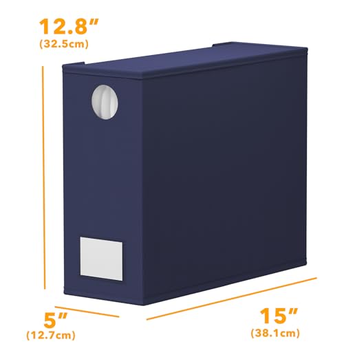 3 Pack Bed Sheet Organizers and Storage (3 Pack / Navy Blue)