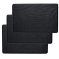 Heat Resistant Station Mat for Hair Straightener (3 Pack (Black, 10.75"x6.75"))