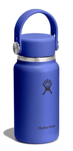 Micro Bottle Insulated Mini Leak Proof Flask for Purse or Pocket in 6.7 Oz Capri Blue (CAPRI BLUE)