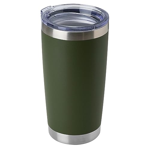 20oz Stainless Steel Tumbler Bulk with Lid (1 Count (Pack of 1) / Army Green)