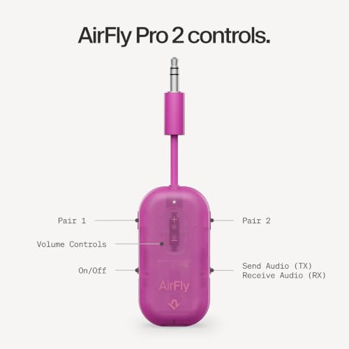 AirFly Pro 2 Bluetooth Adapter (Fuchsia Ice / AirFly Pro 2)