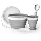 Camping Collapsible Silicone Cup and Bowl Set