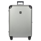 Amalfi Lightweight Hard Shell Suitcase (Silver / Checked-Extra Large)