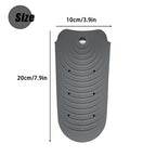 Heat Insulating Silicone Mat Pouch for Hair Styling Tools (Dark Gray)
