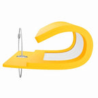 2 Pack Initial Luggage Tags for Suitcases Airplane Travel Essentials (Large K / Yellow)
