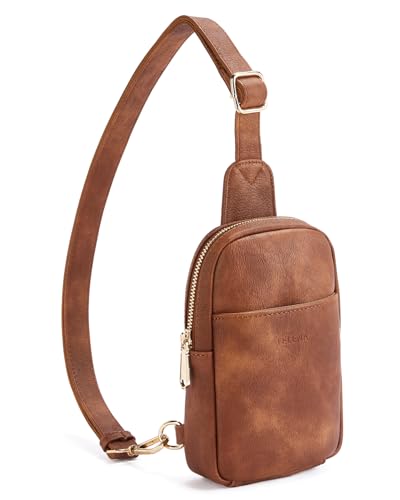 Crossbody Bags for Women Leather Cross Body Sling Bag for Woman Travel Mocha Brown (0-mocha Brown)