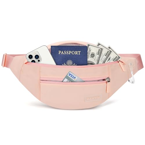 Large Mono Pink Fanny Pack Cute Belt Bag for Women Gift Trendy Stuff (Mono Pink / Large)