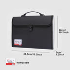 2 Pack Extra Large Legal Size (Legal Size & Foolscap / 12 Pockets,1 of Each Black and Blue)