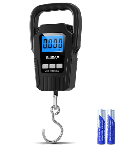 Digital Fish Scale Hanging Scale Fishing Scale (Black)