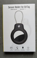 for AirTag Holder Keychain (Black/Grey/Orange/Yellow)