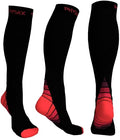 Physix Gear Compression Socks (Black/Red / Large-X-Large)