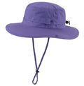 Outdoor Sun Hat for Women UPF 50+ Fishing Hiking Gardening Hat Breathable Mesh Cowboy Hat Summer Beach Hat Purple (Large / Purple)