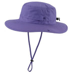 Outdoor Sun Hat for Women UPF 50+ Fishing Hiking Gardening Hat Breathable Mesh Cowboy Hat Summer Beach Hat Purple (Large / Purple)