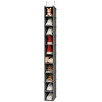10 Shelf Hanging Shoe Shelf Organizer (Grey / 1-Pack)