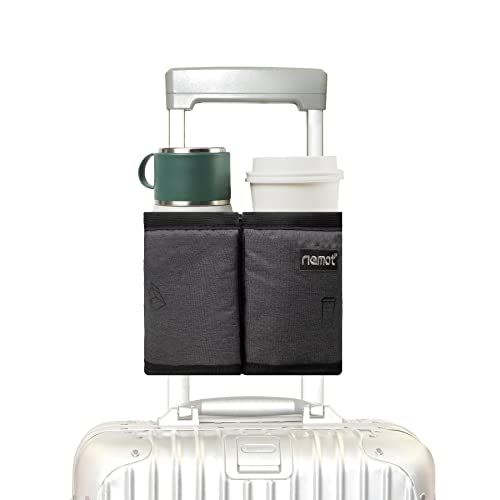 Luggage Travel Cup Holder Free Hand Drink Caddy (Grey)