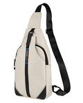 Medium Crossbody Sling Backpack Anti Theft Backpack for Traveling Chest Shoulder Bag (White(medium))