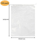 100 Pack 18x24 inch Transparent Shoe Bags Large (18x24 inch)
