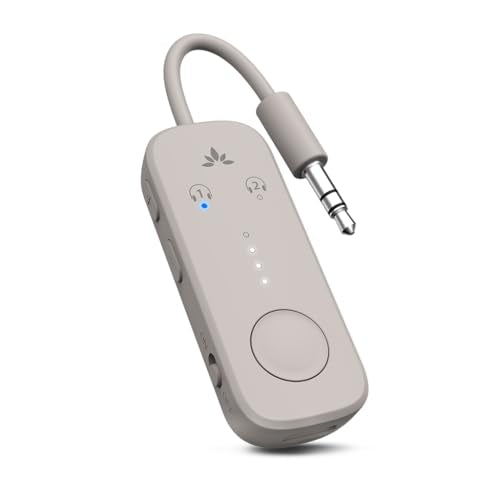 Relay Airplane Bluetooth Adapter for 2 AirPods or Headphones (4-Sandstorm Beige)